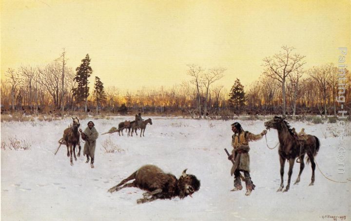 Henry Farny A Lucky Shot